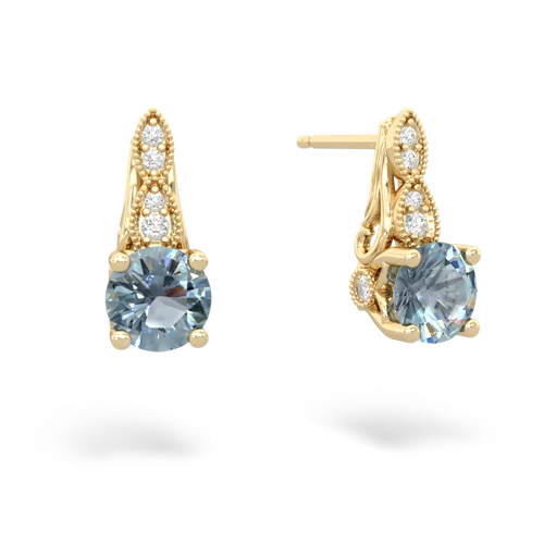 Aquamarine Antique Elegance Genuine Aquamarine earrings Earrings