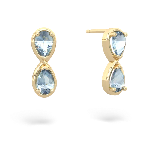 aquamarine infinity earrings
