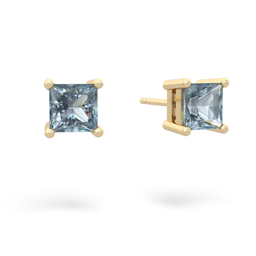 aquamarine stud earrings