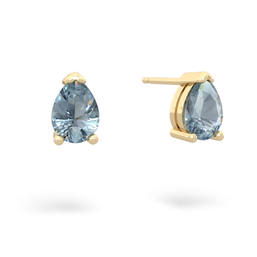 aquamarine stud earrings