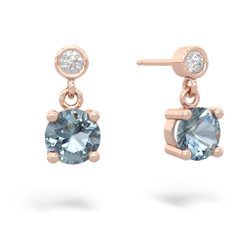 aquamarine stud earrings