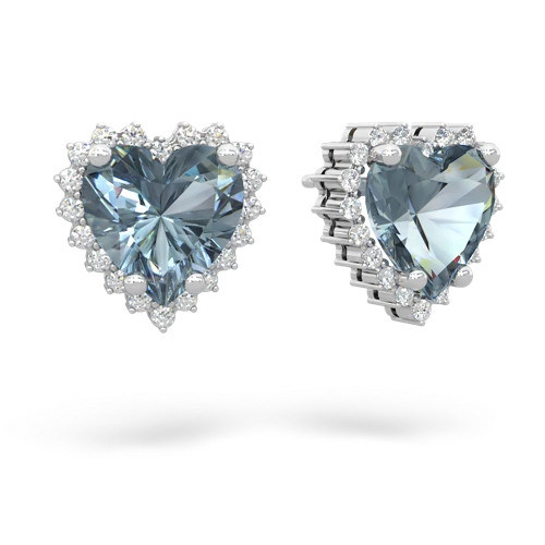 aquamarine timeless earrings