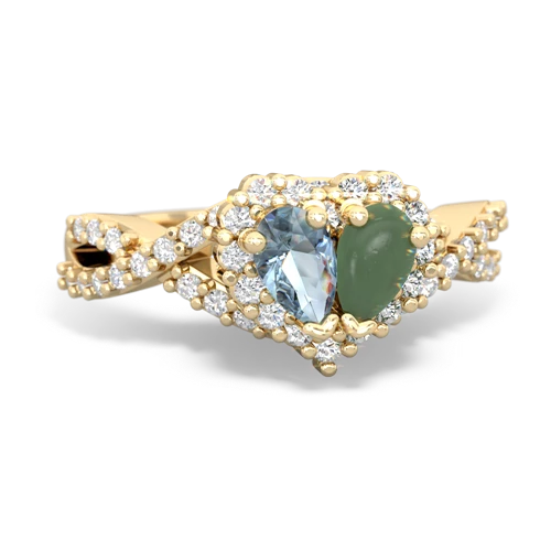 aquamarine-jade engagement ring