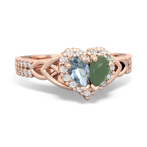 aquamarine-jade keepsake engagement ring