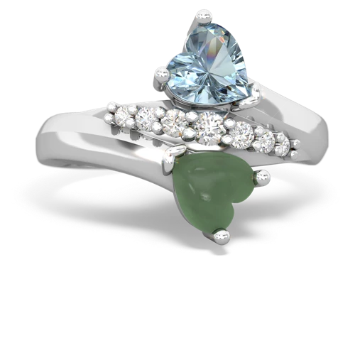 aquamarine-jade modern ring