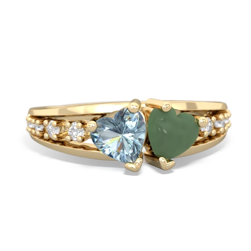 aquamarine-jade modern ring