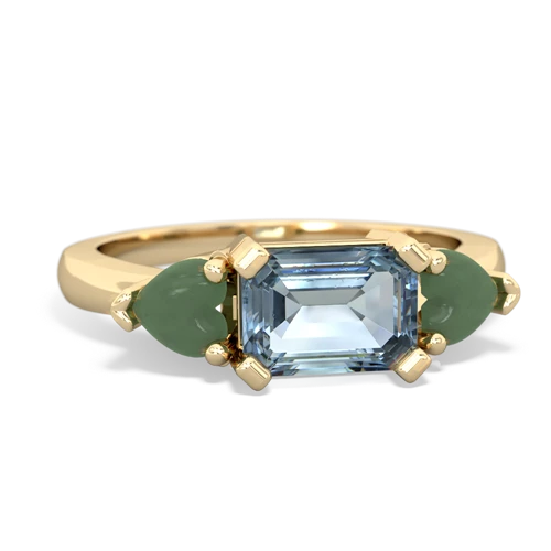 aquamarine-jade timeless ring