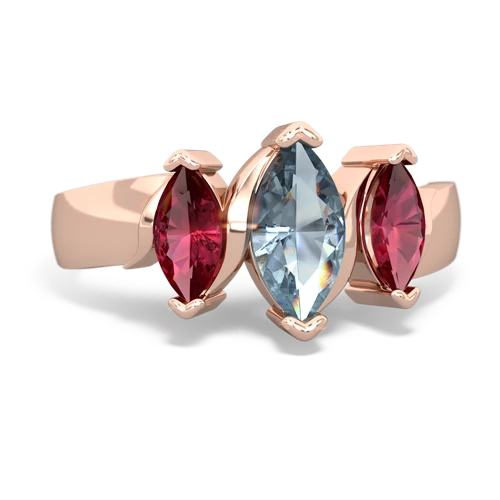 aquamarine-lab ruby keepsake ring