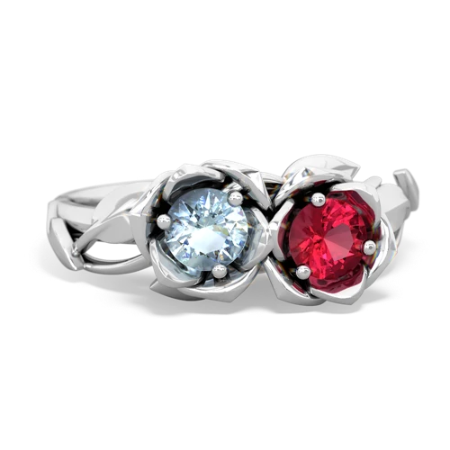 aquamarine-lab ruby roses ring
