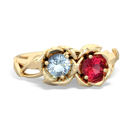 aquamarine-lab ruby roses ring