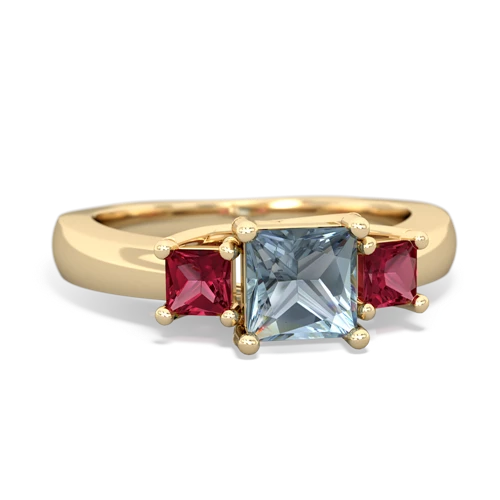 aquamarine-lab ruby timeless ring