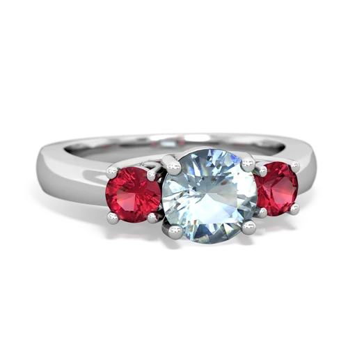 aquamarine-lab ruby timeless ring