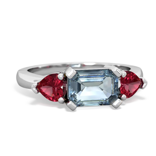 aquamarine-lab ruby timeless ring