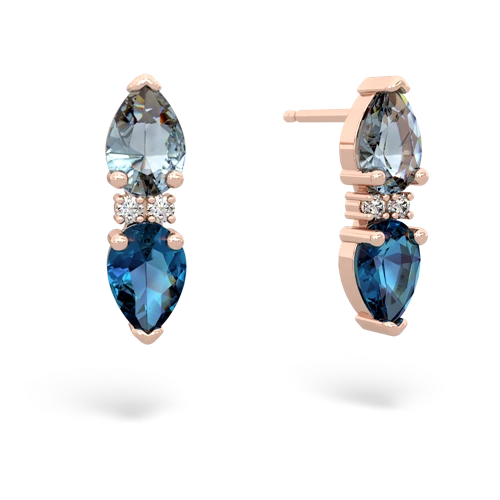 aquamarine-london topaz bowtie earrings
