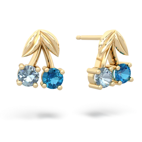aquamarine-london topaz cherries earrings