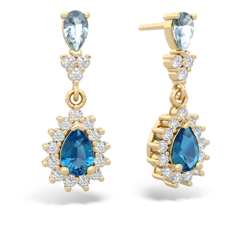 aquamarine-london topaz dangle earrings