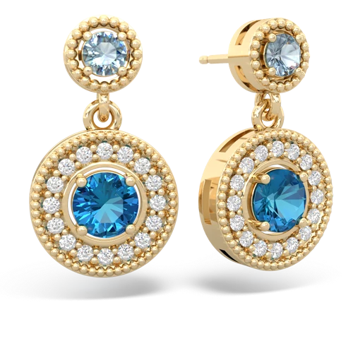 aquamarine-london topaz halo earrings