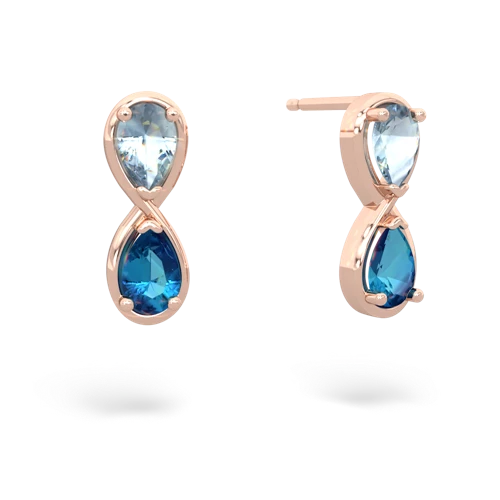aquamarine-london topaz infinity earrings