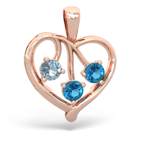 aquamarine-london topaz love heart pendant