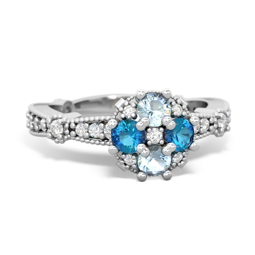 aquamarine-london topaz art deco engagement ring