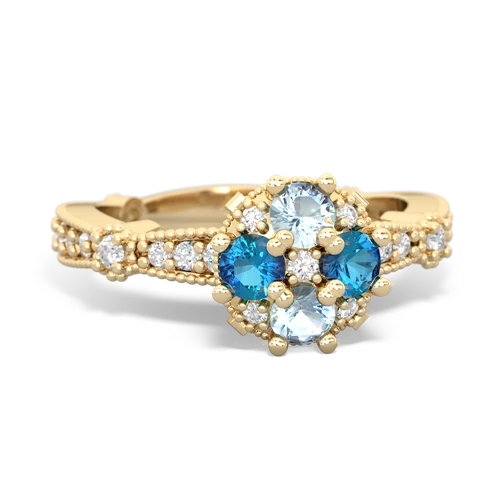 aquamarine-london topaz art deco engagement ring