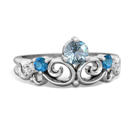 aquamarine-london topaz crown keepsake ring