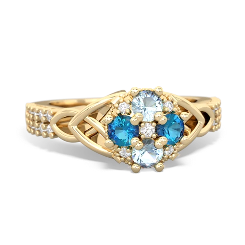 aquamarine-london topaz engagement ring