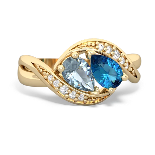 aquamarine-london topaz keepsake curls ring