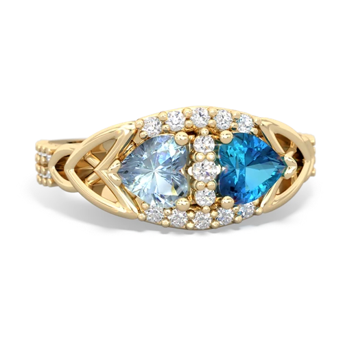 aquamarine-london topaz keepsake engagement ring