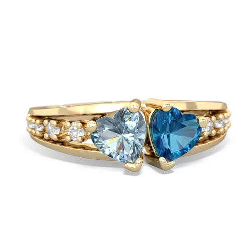 aquamarine-london topaz modern ring