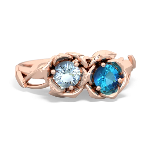 aquamarine-london topaz roses ring