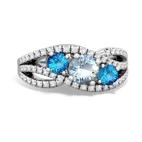 aquamarine-london topaz three stone pave ring