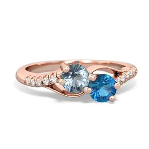 aquamarine-london topaz two stone infinity ring