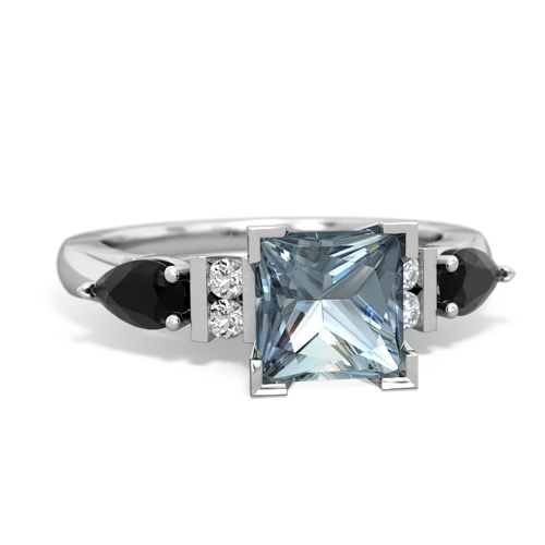 aquamarine-onyx engagement ring