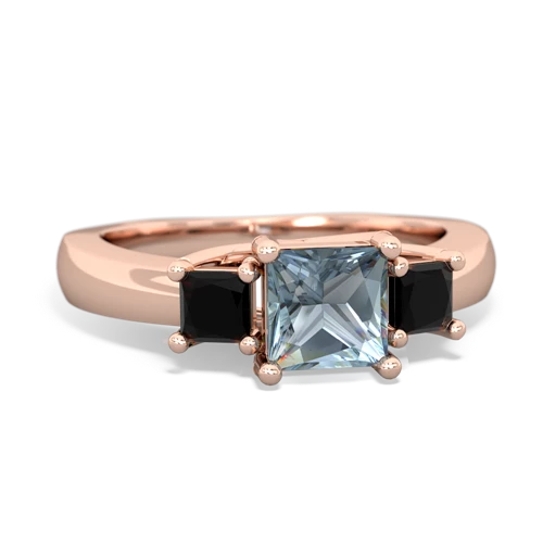 aquamarine-onyx timeless ring