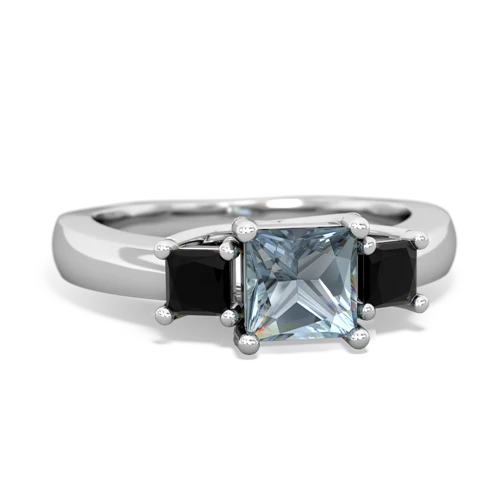 aquamarine-onyx timeless ring