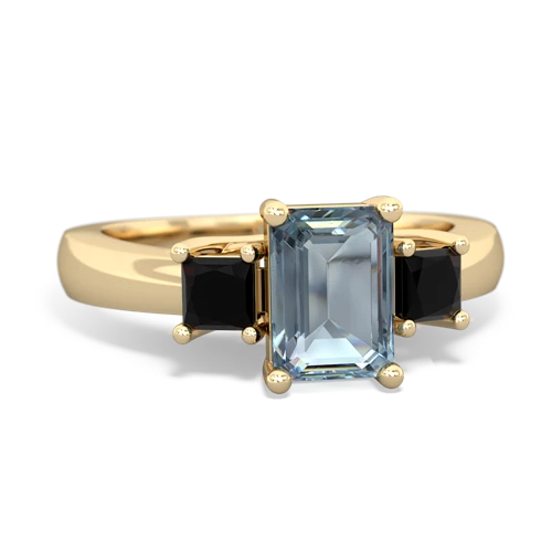 aquamarine-onyx timeless ring