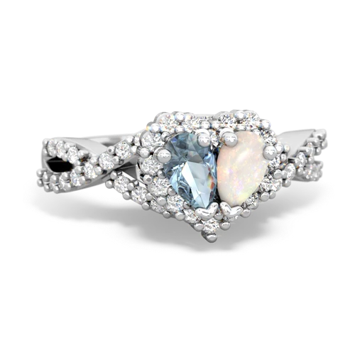 aquamarine-opal engagement ring