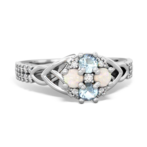 aquamarine-opal engagement ring