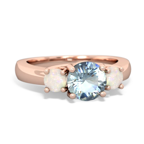 aquamarine-opal timeless ring