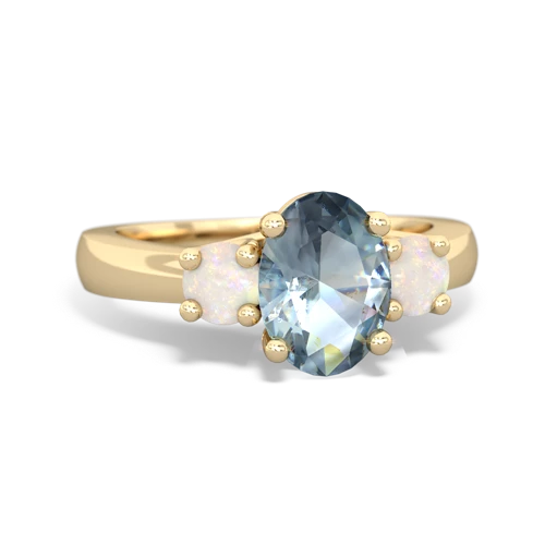 aquamarine-opal timeless ring