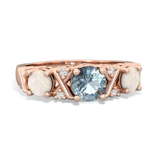 aquamarine-opal timeless ring