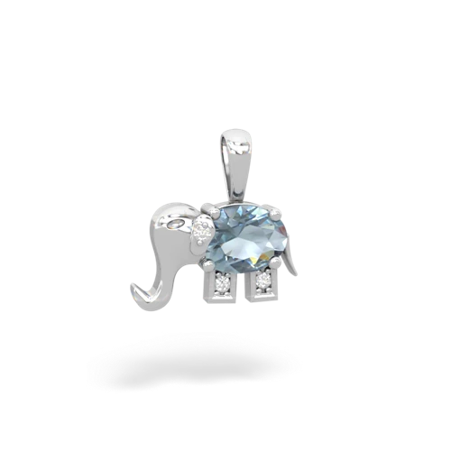 Matching pendants for Aquamarine Simply Elegant 14K White Gold ring R2113