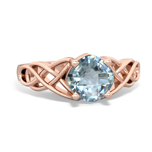 aquamarine celtic ring