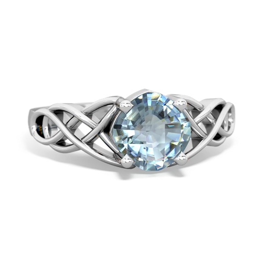 aquamarine celtic ring