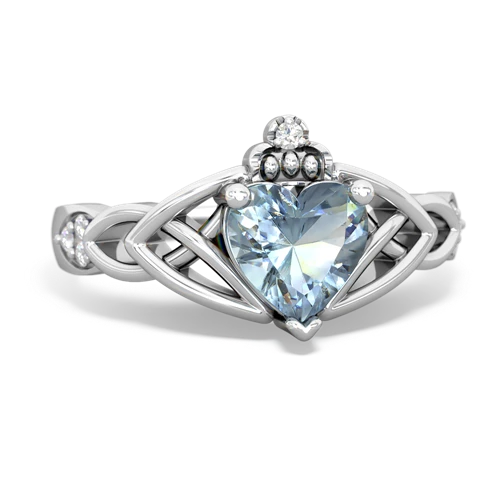 aquamarine celtic ring