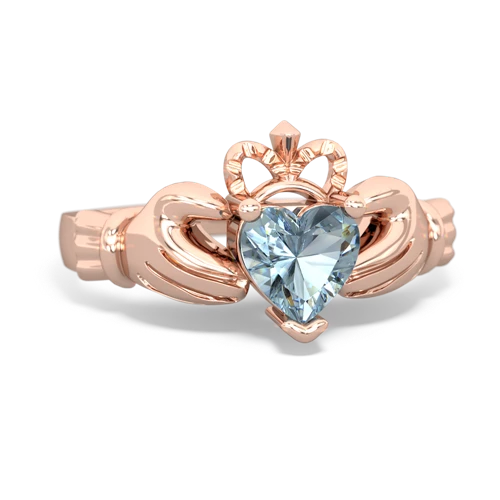 aquamarine claddagh ring