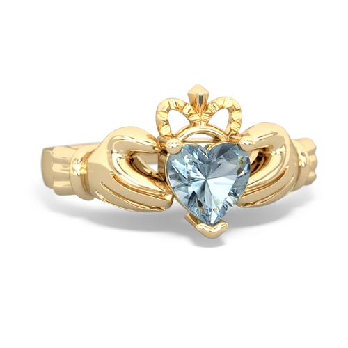 aquamarine claddagh ring