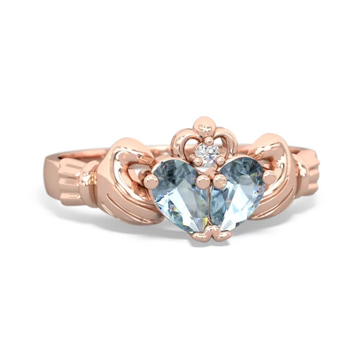 aquamarine claddagh ring