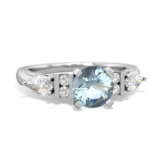 Similar rings for Aquamarine Engagement 14K White Gold ring R2005